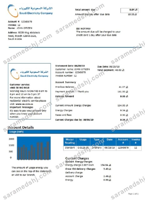 Saudi Arabia Saudi Electricity Company electri